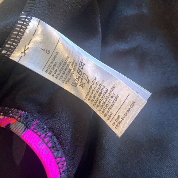 Old Navy Floral tropical tie detail bathing suit - Picture 5 of 7